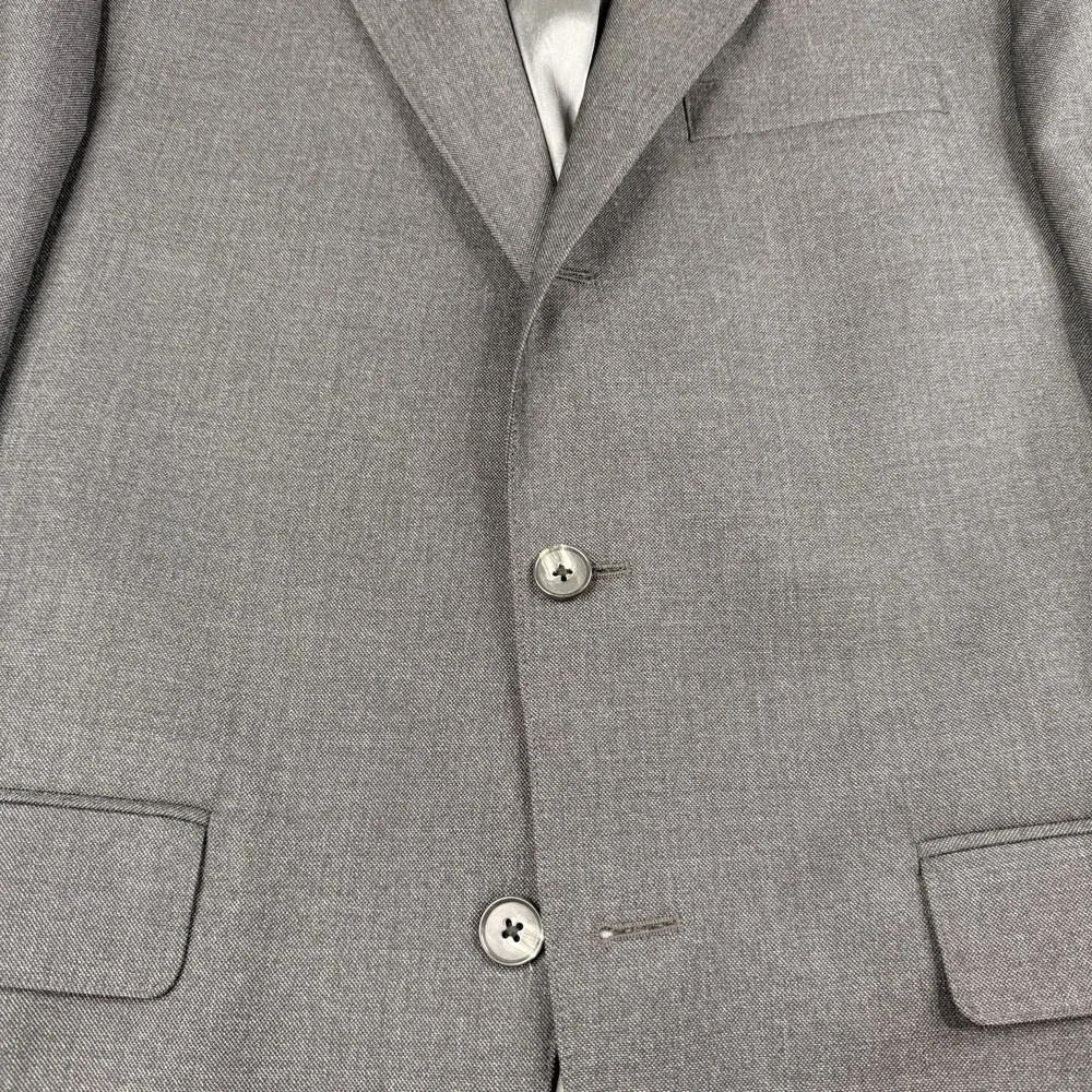 J. Press Presstige Blazer Jacket 3 Button Vitale Barberis Canonico Gray Size 40R
